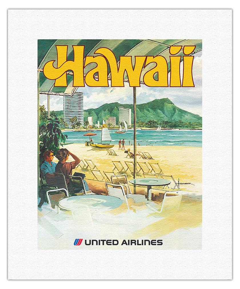 Amazon.co.jp: ハワイ - ワイキキビーチ - ユナイテッドエアラインズ